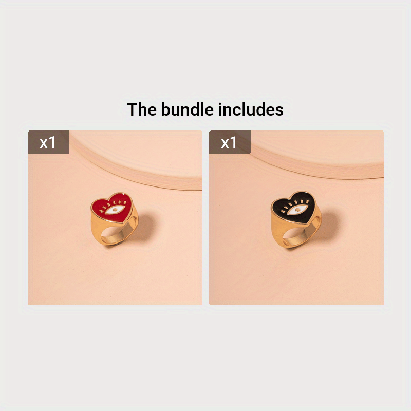 Eye & Heart Ring for Women Daily Wear